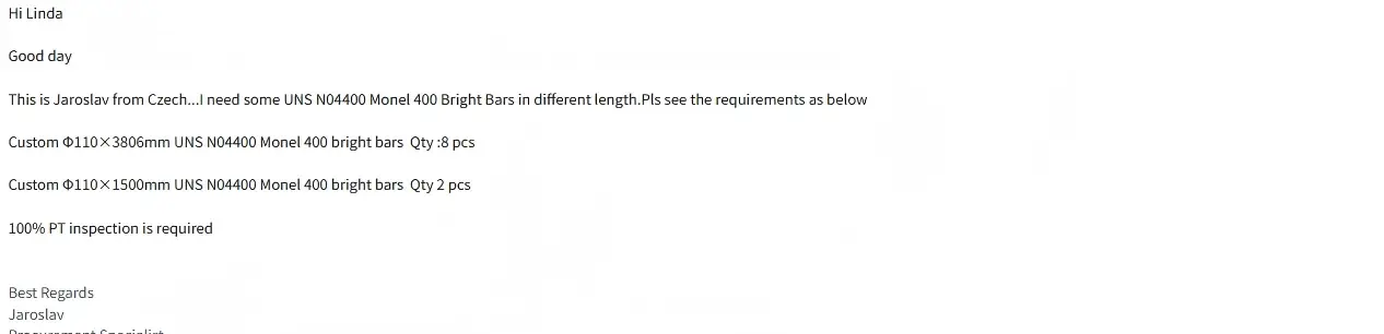 Customer Procurement Requirements Customer Procurement Requirements